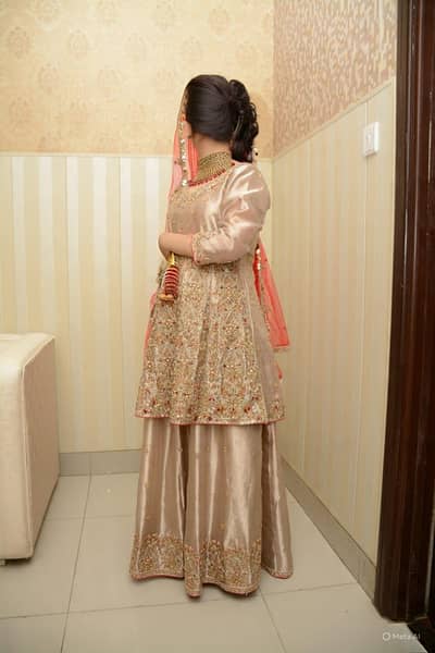 short shirt with lehnga