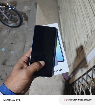 Samsung a06 With Box And Cable 6gb ram 128Gb Memory