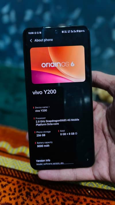 Mobile for sale Available Vivo y200