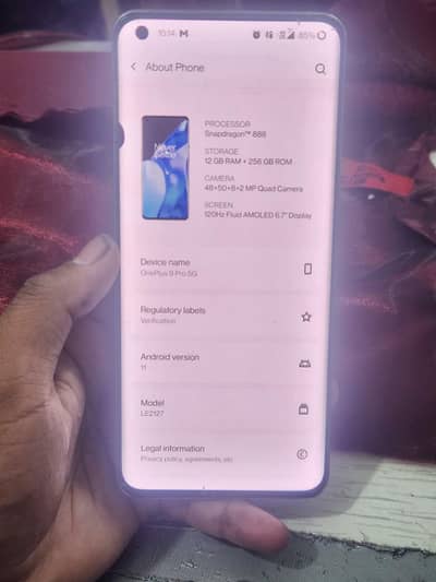 oneplus 9 pro 12/256