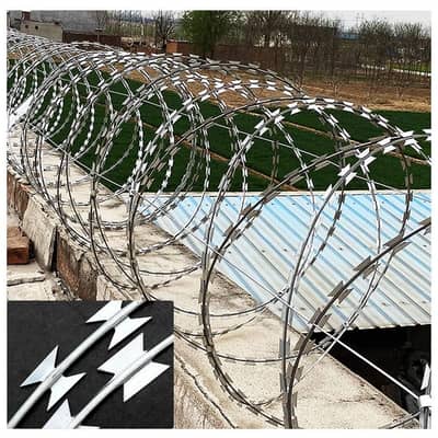 Chain Link Fence Razor Wire Barbed Wire Security Wire Welded Mesh Jali
