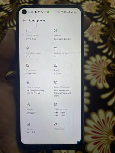 Oppo A54 4/128  Starry Blue 