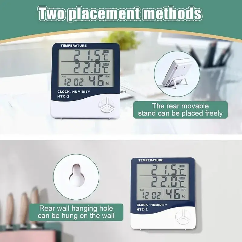 HTC-1/2 Environment Thermometer incubator LCD Temperature Humidity — photo 8