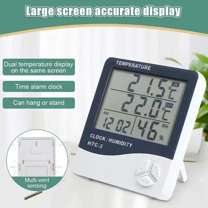 HTC-1/2 Environment Thermometer incubator LCD Temperature Humidity — photo 9