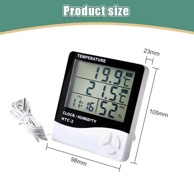 HTC-1/2 Environment Thermometer incubator LCD Temperature Humidity — photo 11
