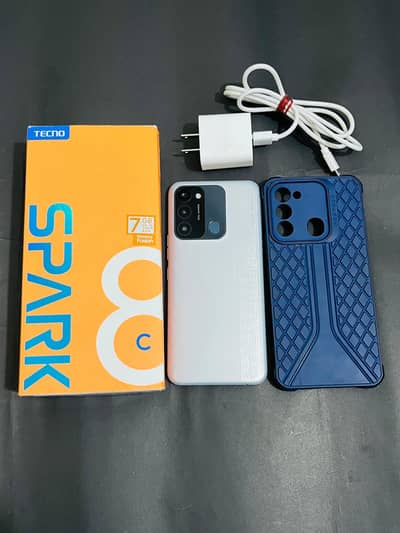 Tecno Spark 8C 4+128 - Lush Condition with All Accessories