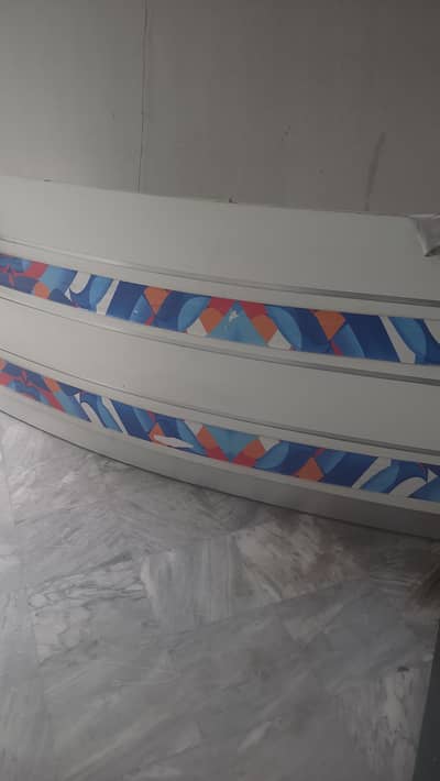 office table and reception counter.