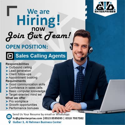 Sales Calling Agents and Sales Closer Hiring