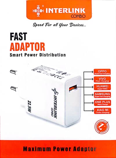 Fast Charger Intelink with Original LG Cable