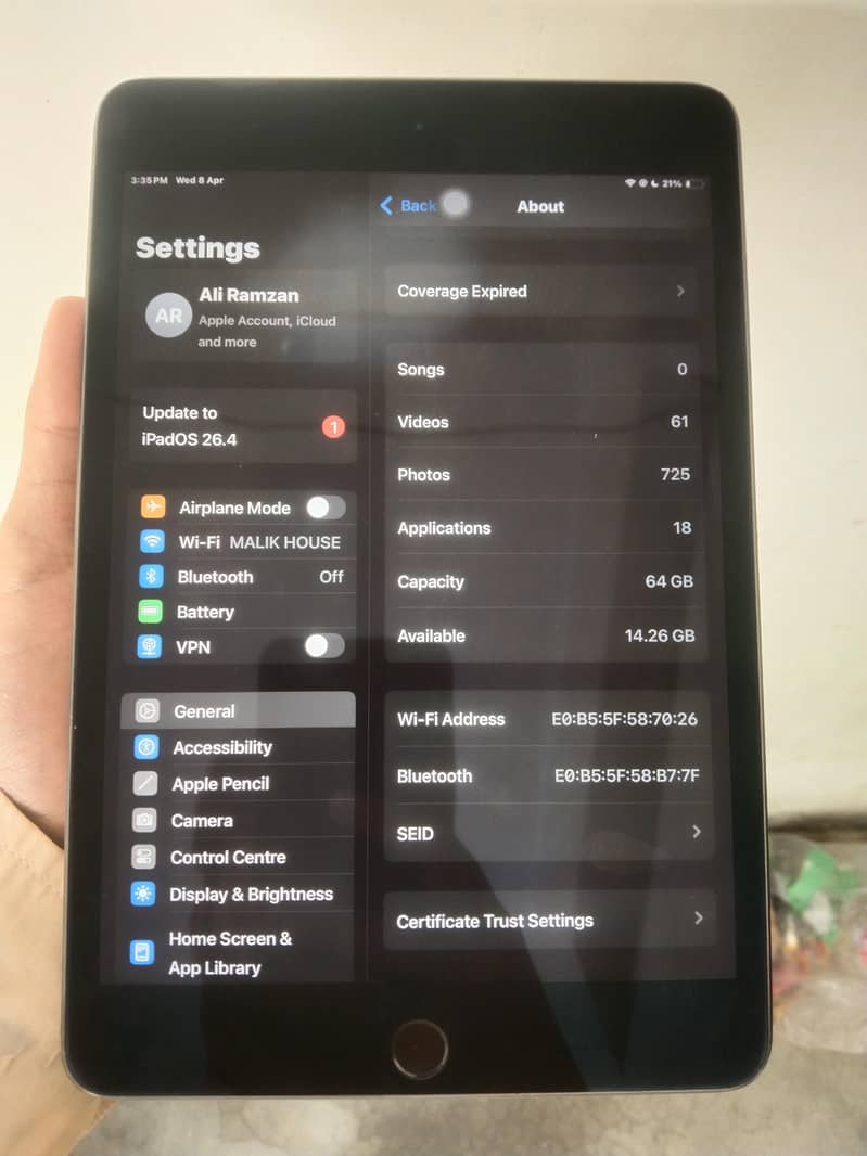 IPAD MINI 5 0