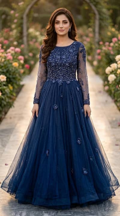 princess frok Navy blue color