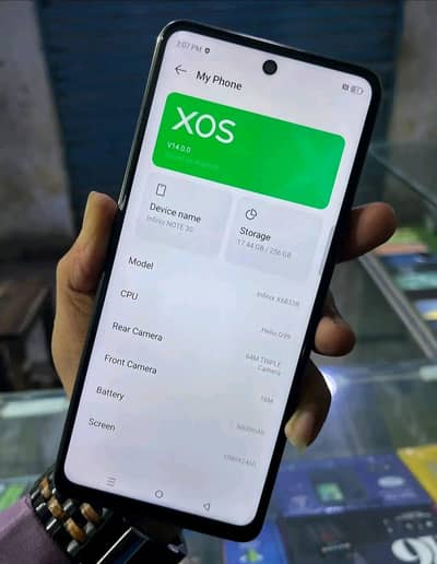 infinix not 30 16 GB ram 256 GB memory call and WhatsApp 03257452808