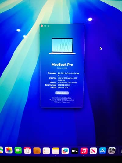 Macbook Pro 2018 15 Inch model