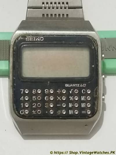 1970s Vintage Rare Seiko C153-5007 Calculator Digital LCD Watch