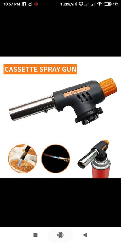Portable Metal stove Flame Gun home food  BBQ Heating Ignition