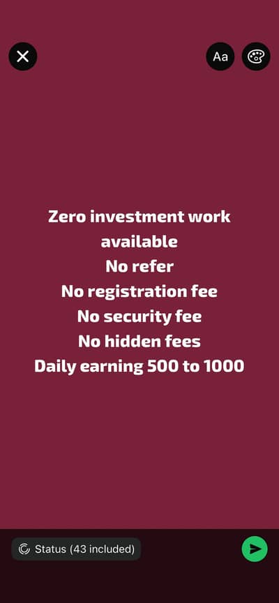 Zero involvement work