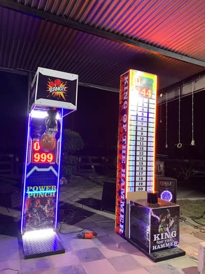 Boxer Punch Game Machine & King of the Hammer Game machine