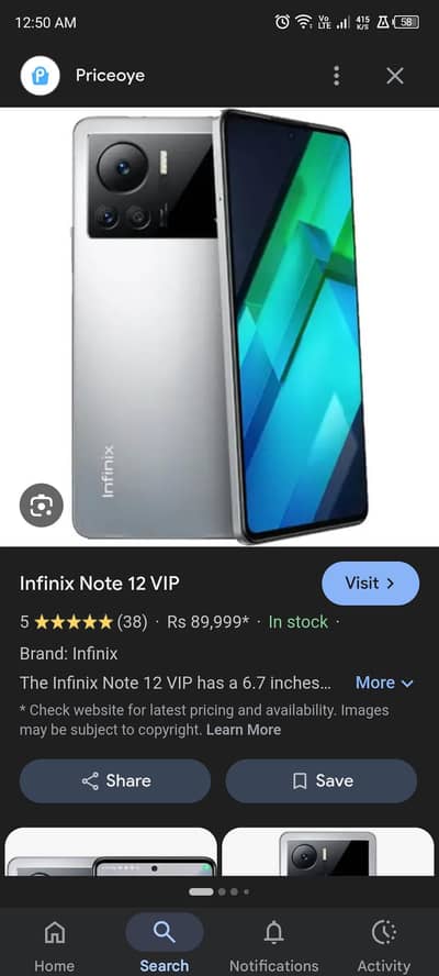 Infinix note 12 vip