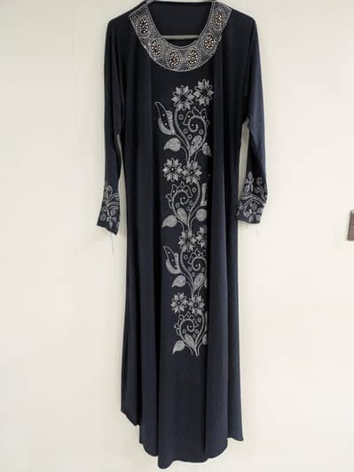 beautiful embroidery abaya and coat