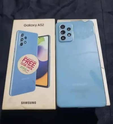 Samsung a52 10/10 With box/adapter offical pta