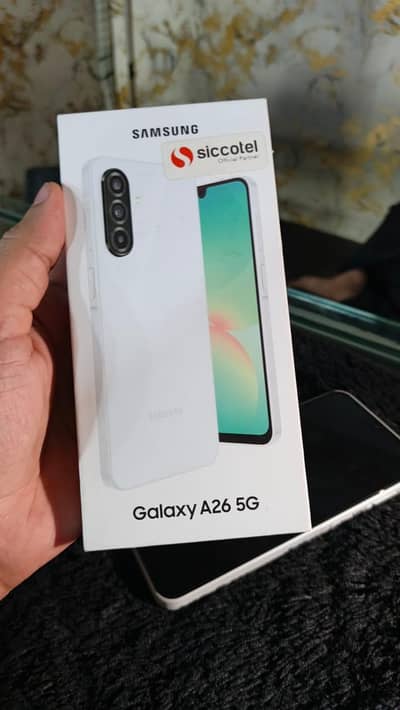 Samsung galaxy A26 5G with box and 1.5 month used