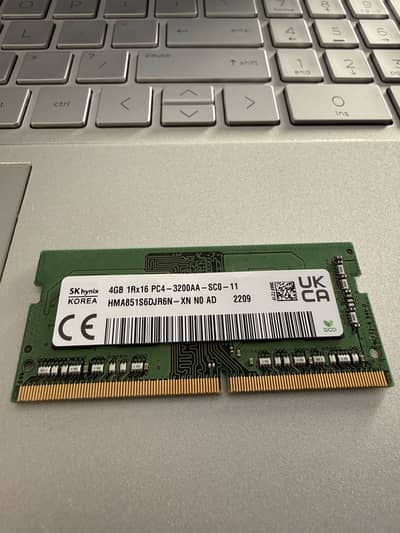 4GB DDR4 RAM for laptop