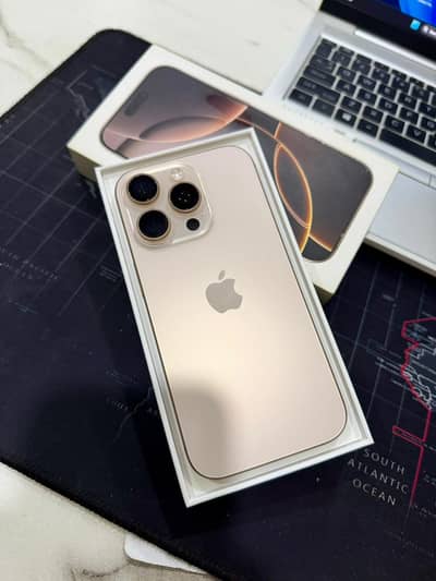 Apple iPhone 16 Pro (with box) - Desert Titanium - JV