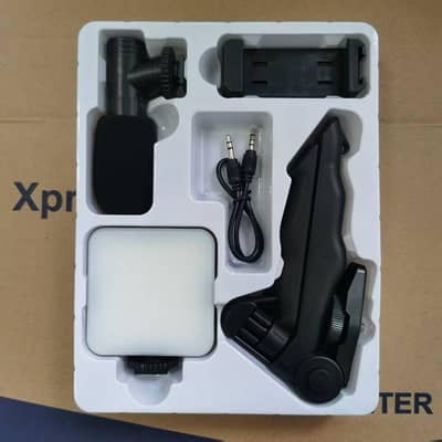 Video Making Tripod Kit for Mobile With Microphone And Light