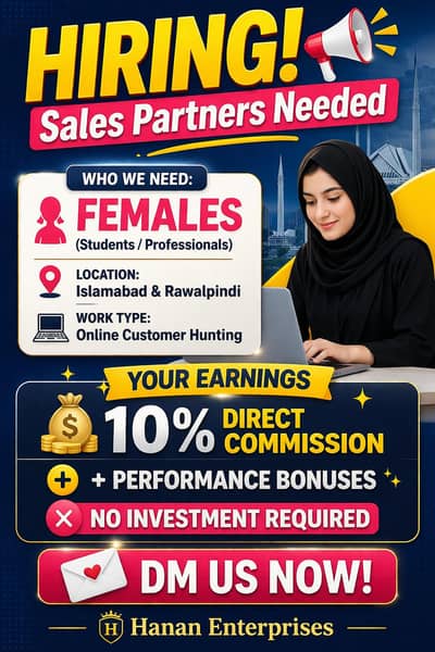 Female Sales Partner / Online Reseller needed for Brand