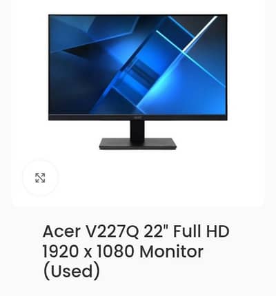 ​Acer V227Q 21.5" Full HD IPS Monitor | ZeroFrame | 9/10 Condition