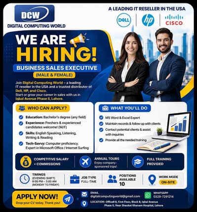 Customer Support & Sales Executive / Data Entry Oper(U. S. IT Market)