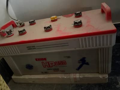 No fault MZ ups inverter with 250 impairs battery with warranty card
