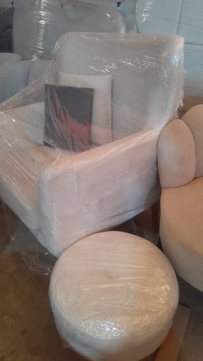 Sofa chair with ottoman