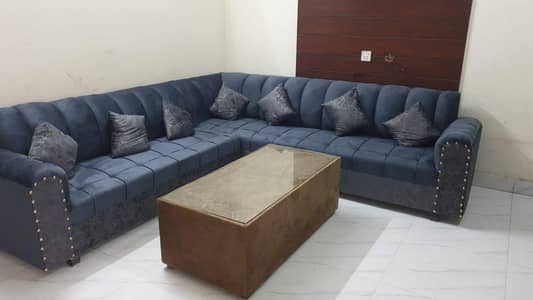SOFA L SHAPE 7 SEATER BRAND NEW WITH TABLE 03261271600