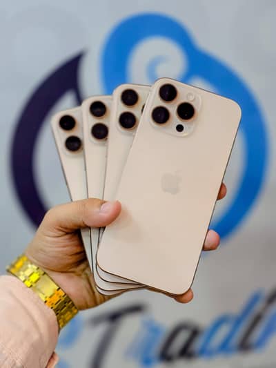 16 Pro Max 256GB JV Desert Titanium Complete Box 10/10