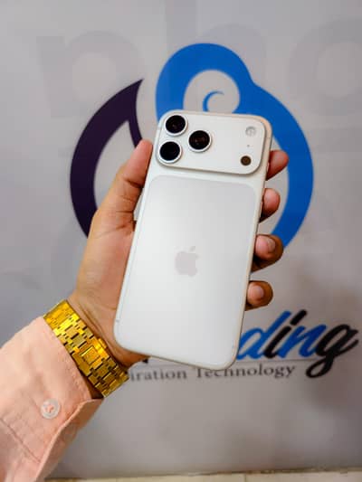 17 Pro Max 256GB Silver Complete Box 100% Health