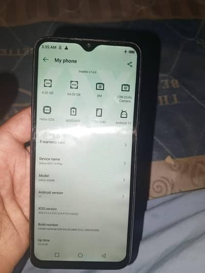 Infinix hot 11 play mobail 4 64