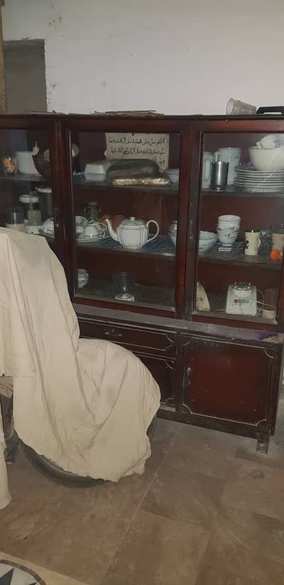 Showcase pure solid wooden