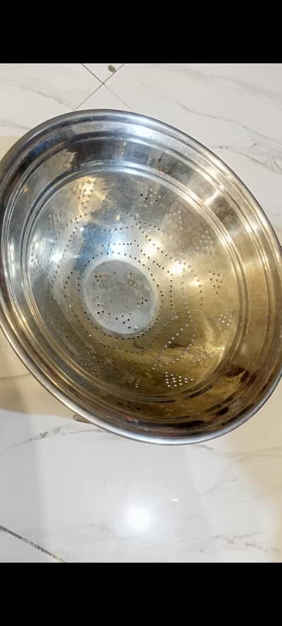 stainless original heavy steel big size channa price nigotiable