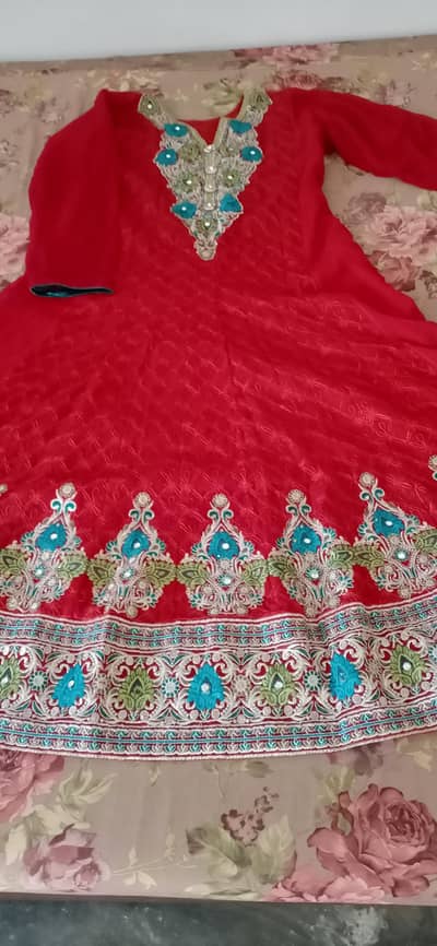 3 Piece Embroidered  Suit – Party Wear”