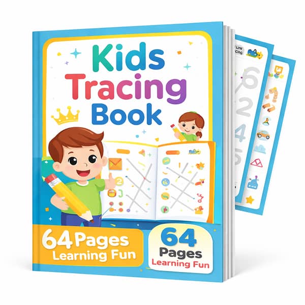 Kids Educational Tracing Book 64 Pages | Stroke Line Practice | Dot to Dot Activity Book | Early Learning Writing Workbook for Toddlers & Preschool Kids