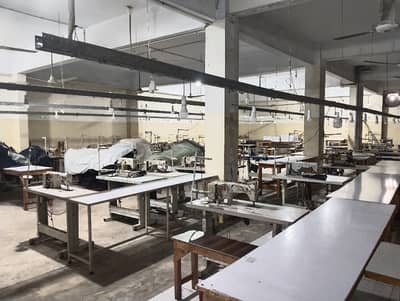 FACTORY FOR RENT EXCLEANT LOCTION NEAR MAIN ROAD GOOD FOR GARMENT PAINTING PRESS MANIFAC TING IRON INDUSTRIES AND OTHERS PURPOSE