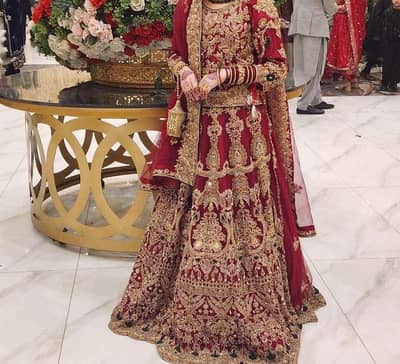 Stunning Bridal Lehenga for sale- Heavy work, excellent condition