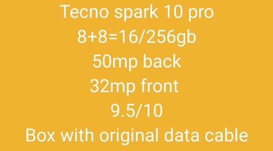 tecno spark 10 pro 16/256gb 50mp 32mp  WhatsApp 0321/4119101