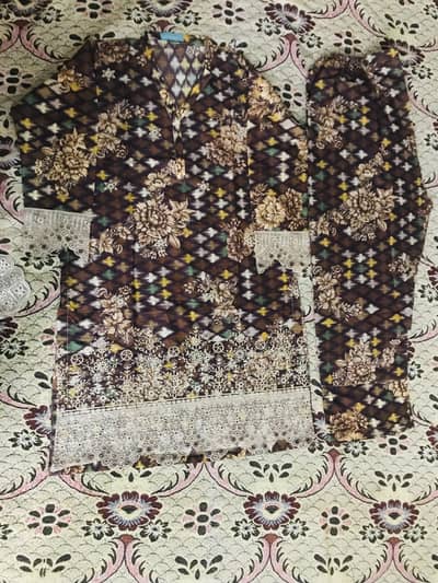 Ready to wear 2pc dress with full embroidery