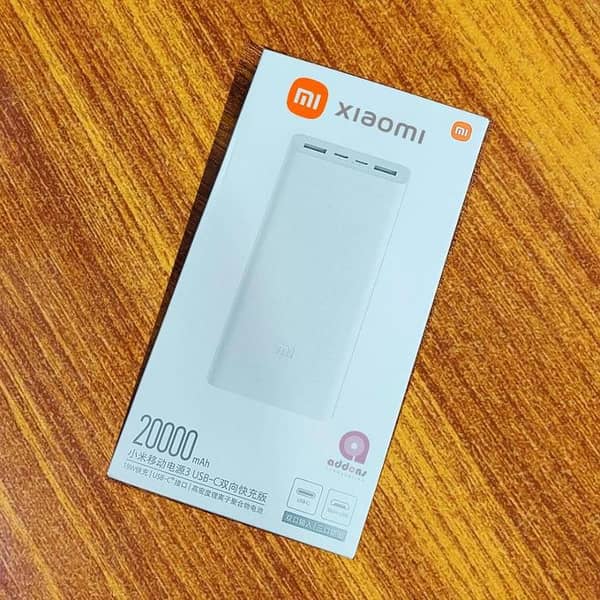 Authentic  Original Xiaomi Mi Power Bank 20000mAh Capacity, 18W/22.5W Fast Charging POWERBANK (Quick Charge 3.0 & USB-C powerbank  PD Support High-Speed Travel Power Solution power bank for iPhone, Samsung, & More This POWER BANK