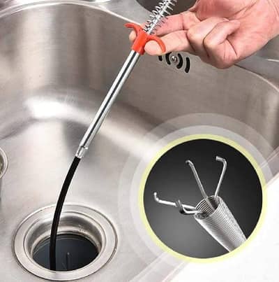 Flexible Spring Pipe Dredging Tool - Drain Cleaner