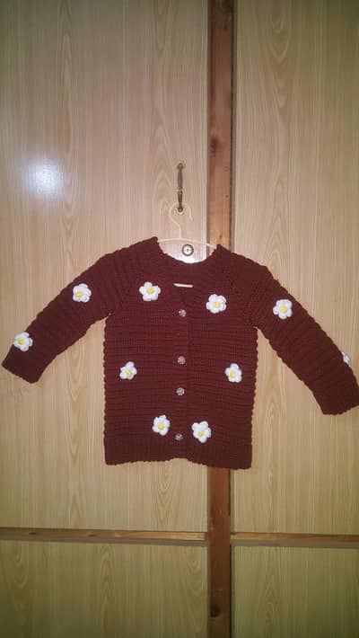 Handmade Crochet Baby Sweater – Soft & Cozy