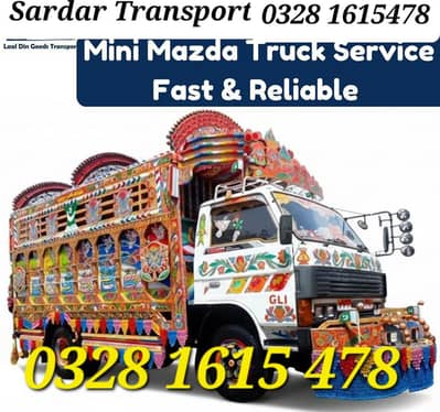 Mazda Truck Shehzore Rent Goods Transport Company Movers Packers Load