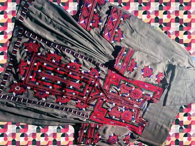 3 piece handmade Balochi dress